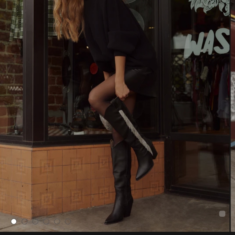 Vici | Oasis Society | Rhinestone Fringe Western Boots NWT - Picture 5 of 11